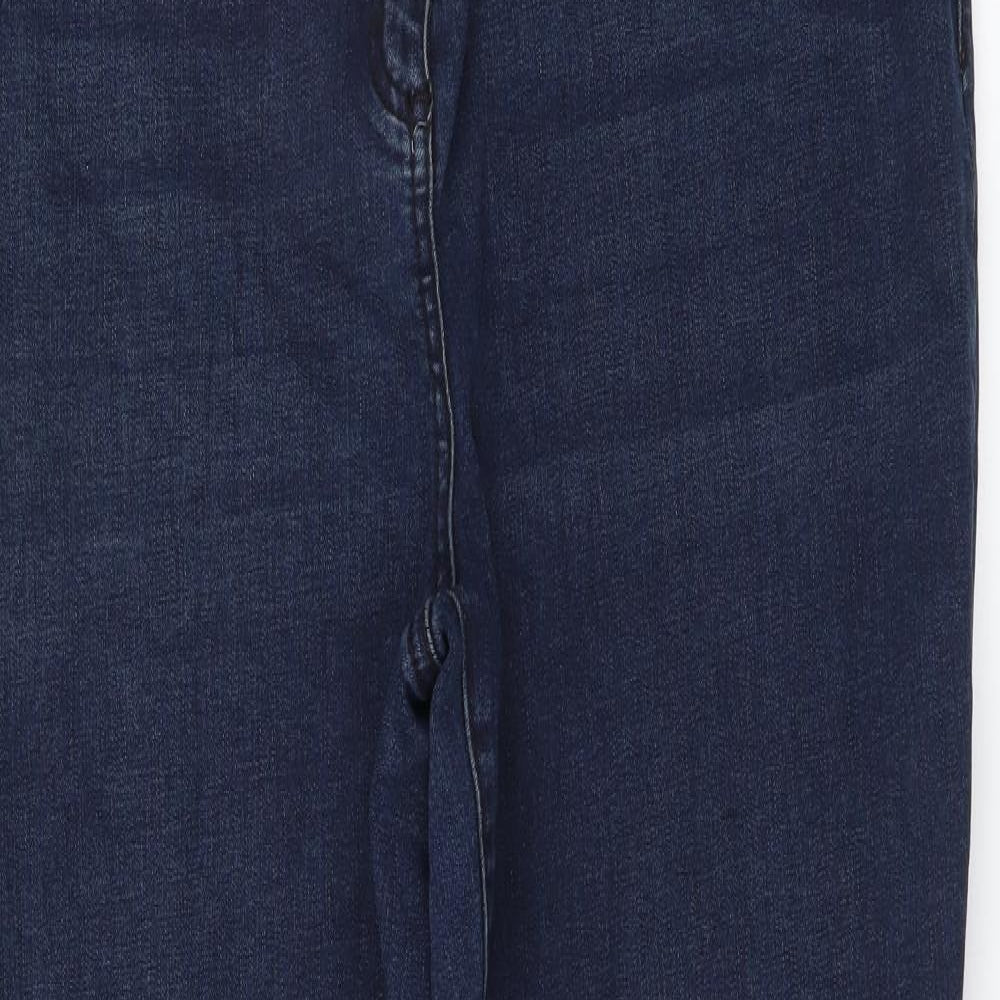 Papaya Womens Blue Cotton Skinny Jeans Size 20 L27 in Regular Button