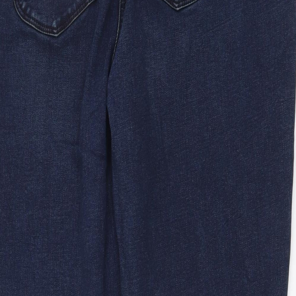 Papaya Womens Blue Cotton Skinny Jeans Size 20 L27 in Regular Button