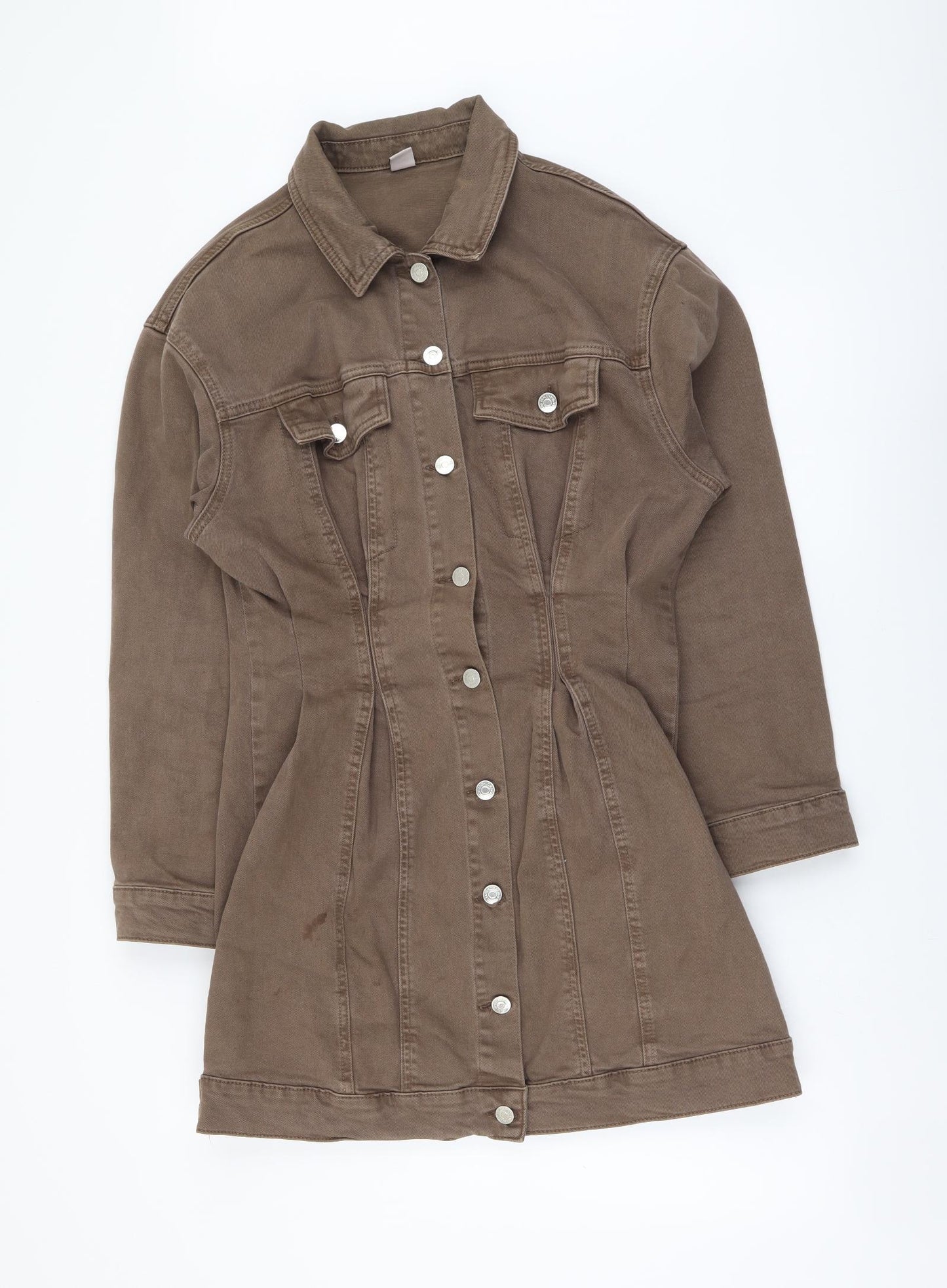 George Womens Brown Jacket Size 12 Button