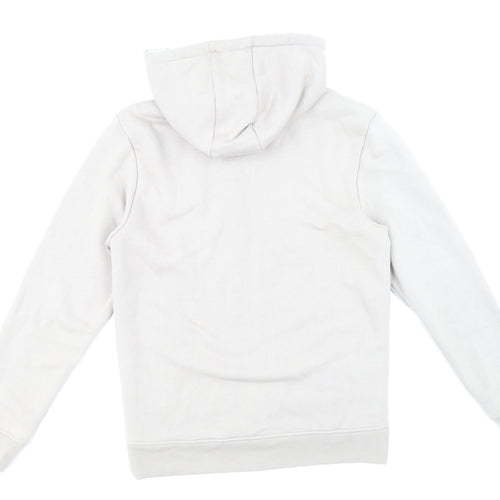 Titus Mens Beige Polyester Full Zip Hoodie Size S - Fleece Lined, Drawstring