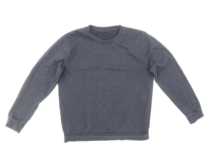 George Boys Blue Cotton Pullover Sweatshirt Size 12-13 Years Pullover