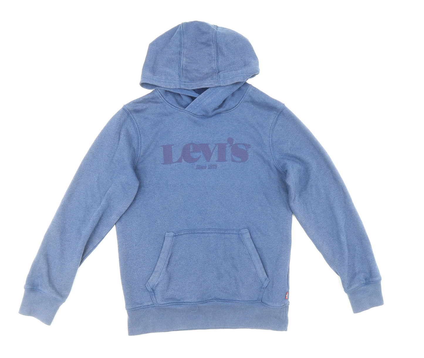 Levi's Boys Blue Cotton Pullover Hoodie Size 12 Years Pullover