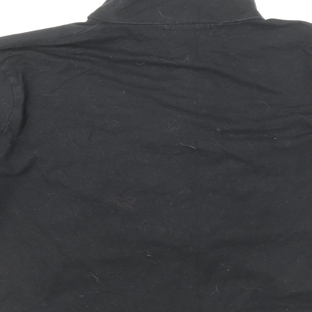 Pineapple Girls Black Jacket Size 16 Years Zip - Rouched Front