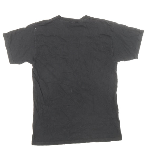 Love Womens Black 100% Cotton Basic T-Shirt Size S Round Neck - Sassy