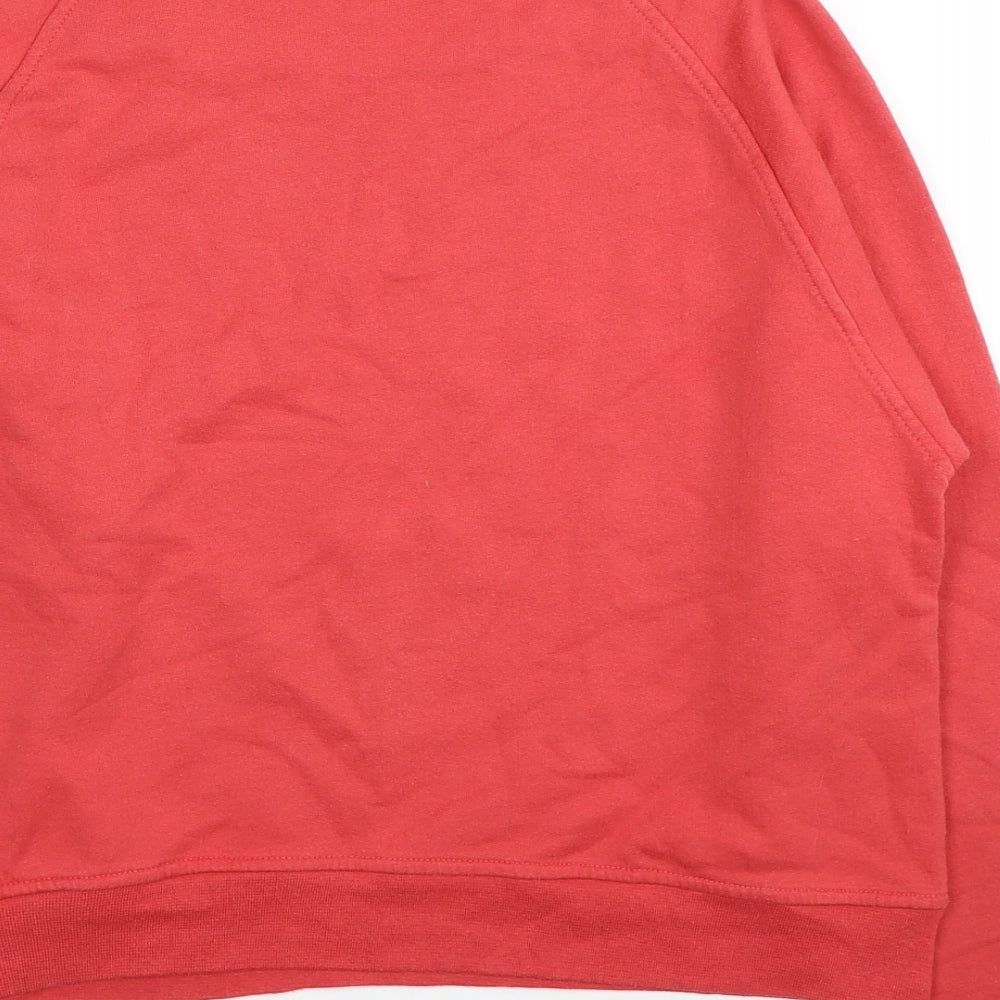 Champion Womens Red Cotton Pullover Sweatshirt Size M Pullover
