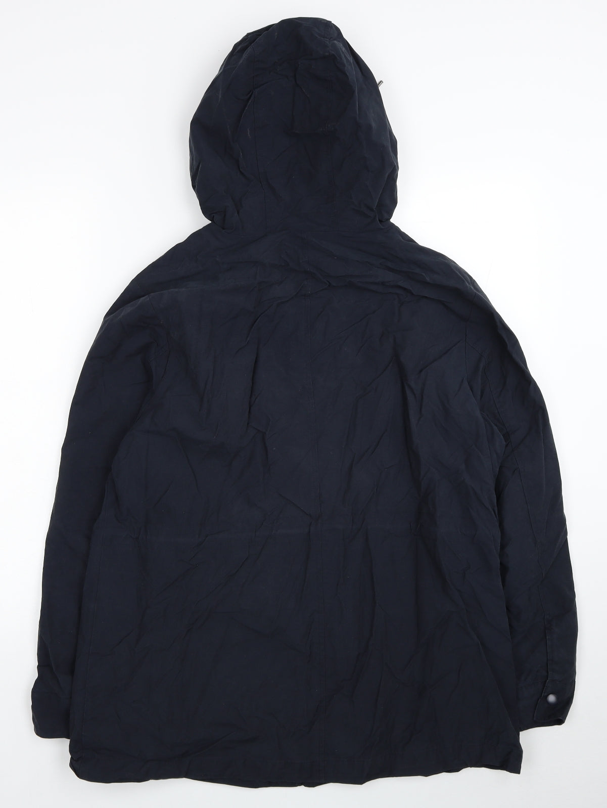 Marks and Spencer Womens Blue Rain Coat Coat Size 14 Zip