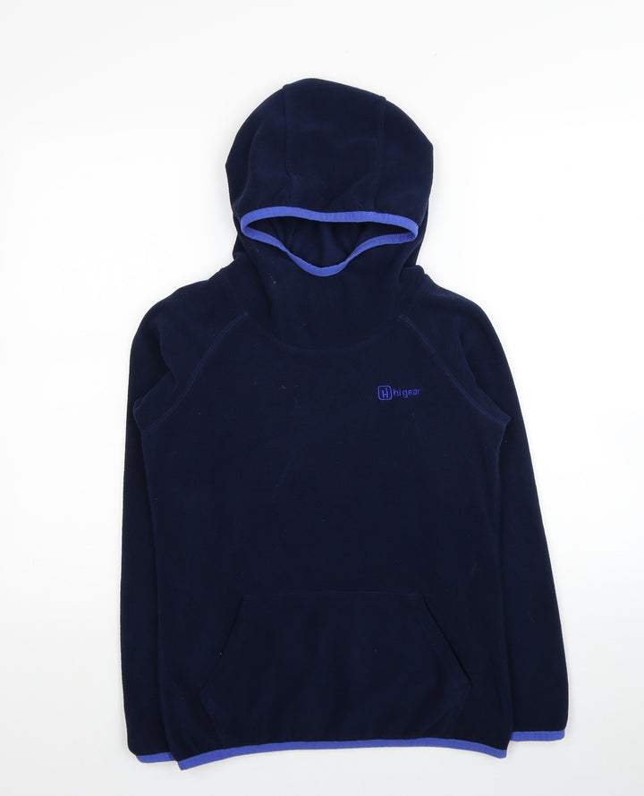 Hi Gear Womens Blue Polyester Pullover Hoodie Size 8 Pullover