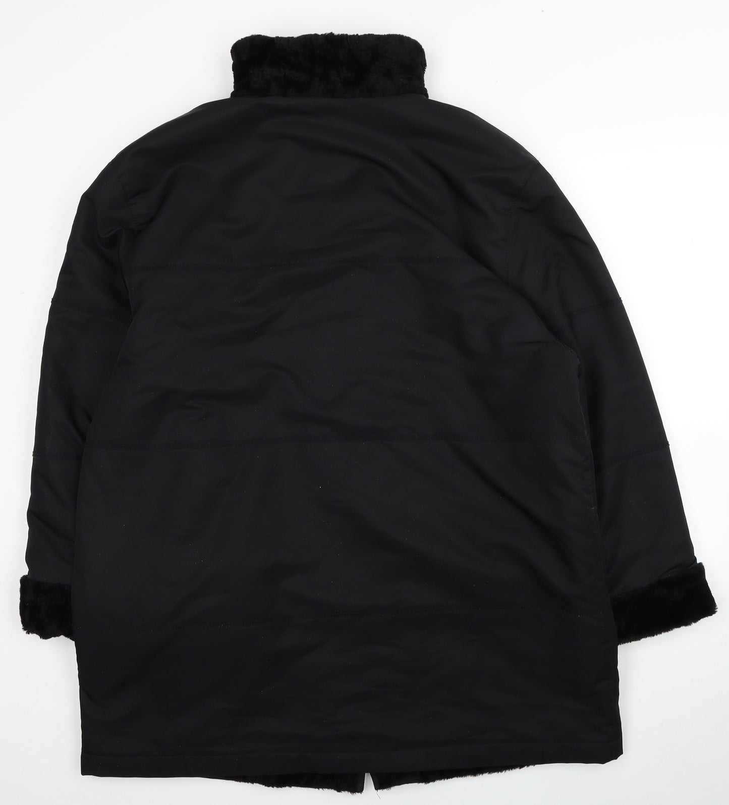 Goldix Womens Black Jacket Coat Size 14 Zip