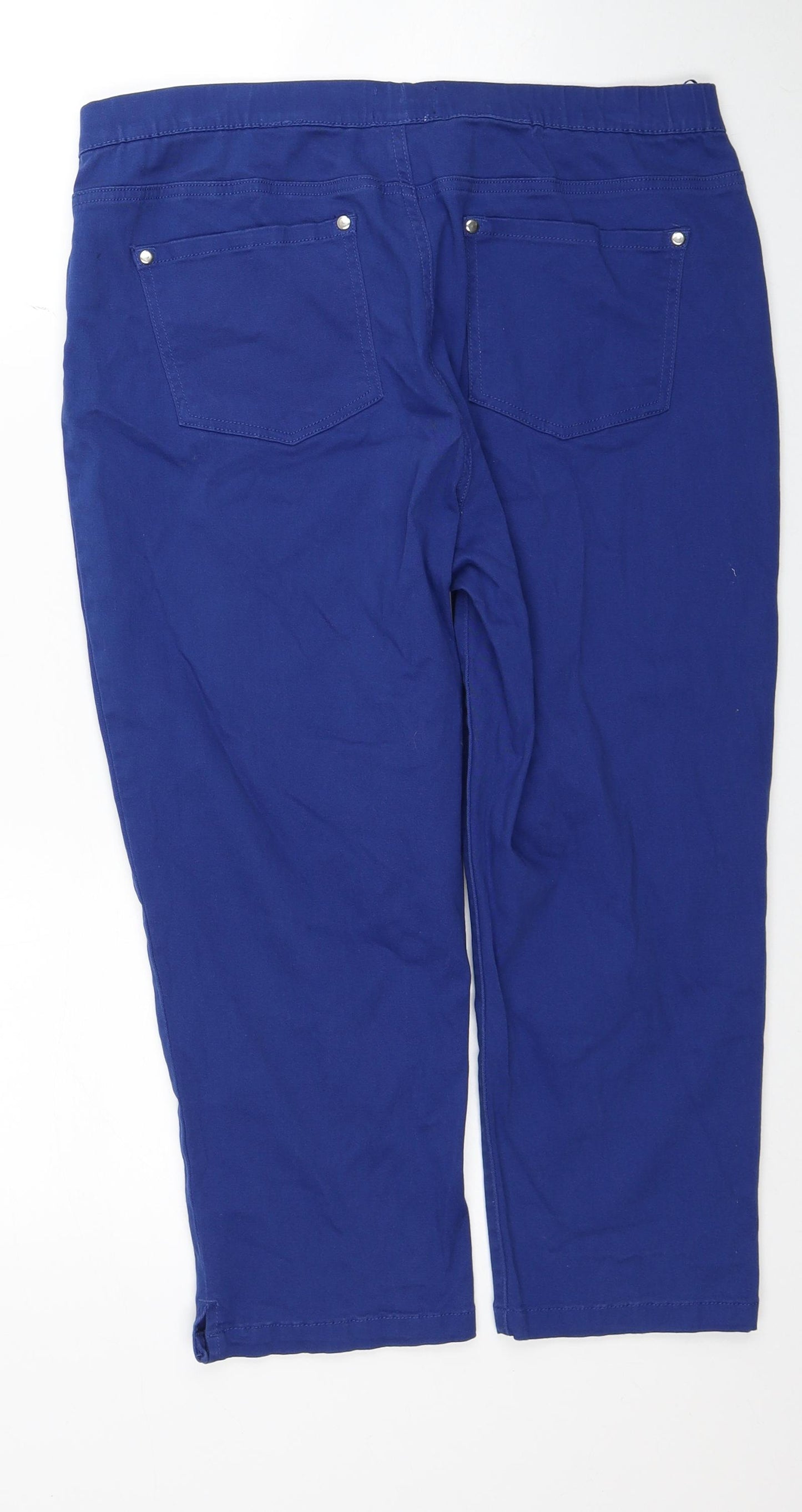 Denim Womens Blue Cotton Cropped Jeans Size 16 L20 in Slim