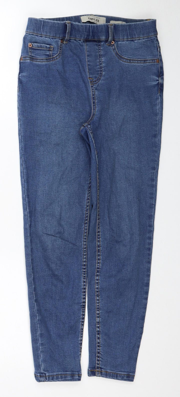New Look Womens Blue Cotton Jegging Jeans Size 8 L24 in Regular