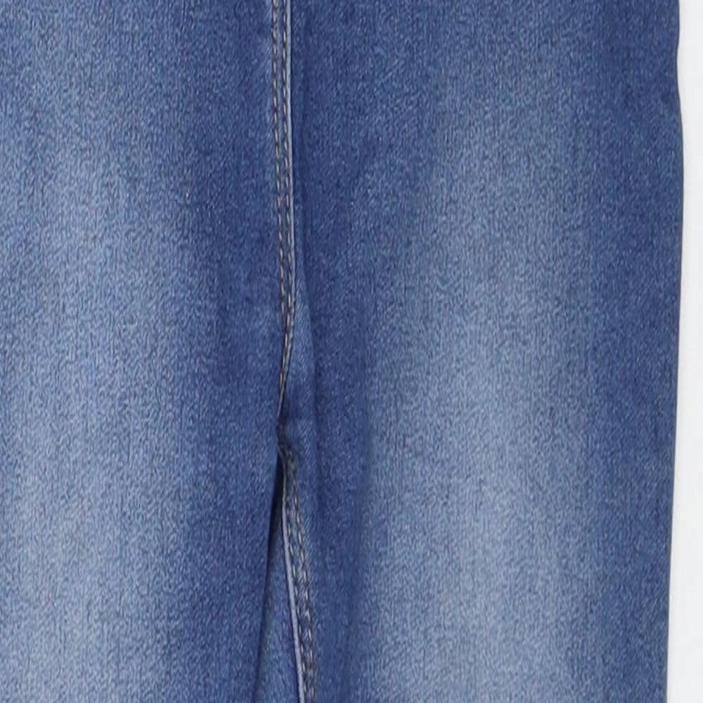 George Girls Blue Cotton Jegging Jeans Size 6-7 Years Regular Pullover