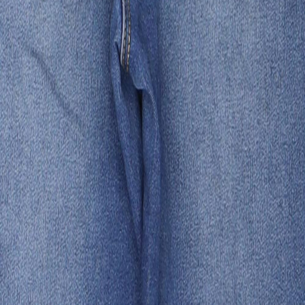 George Girls Blue Cotton Jegging Jeans Size 6-7 Years Regular Pullover