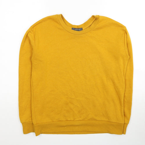 Primark Womens Yellow Polyester Pullover Sweatshirt Size 10 Pullover