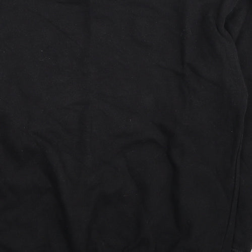 D&H Clothing Mens Black Polyester Pullover Sweatshirt Size M - Stay Dope
