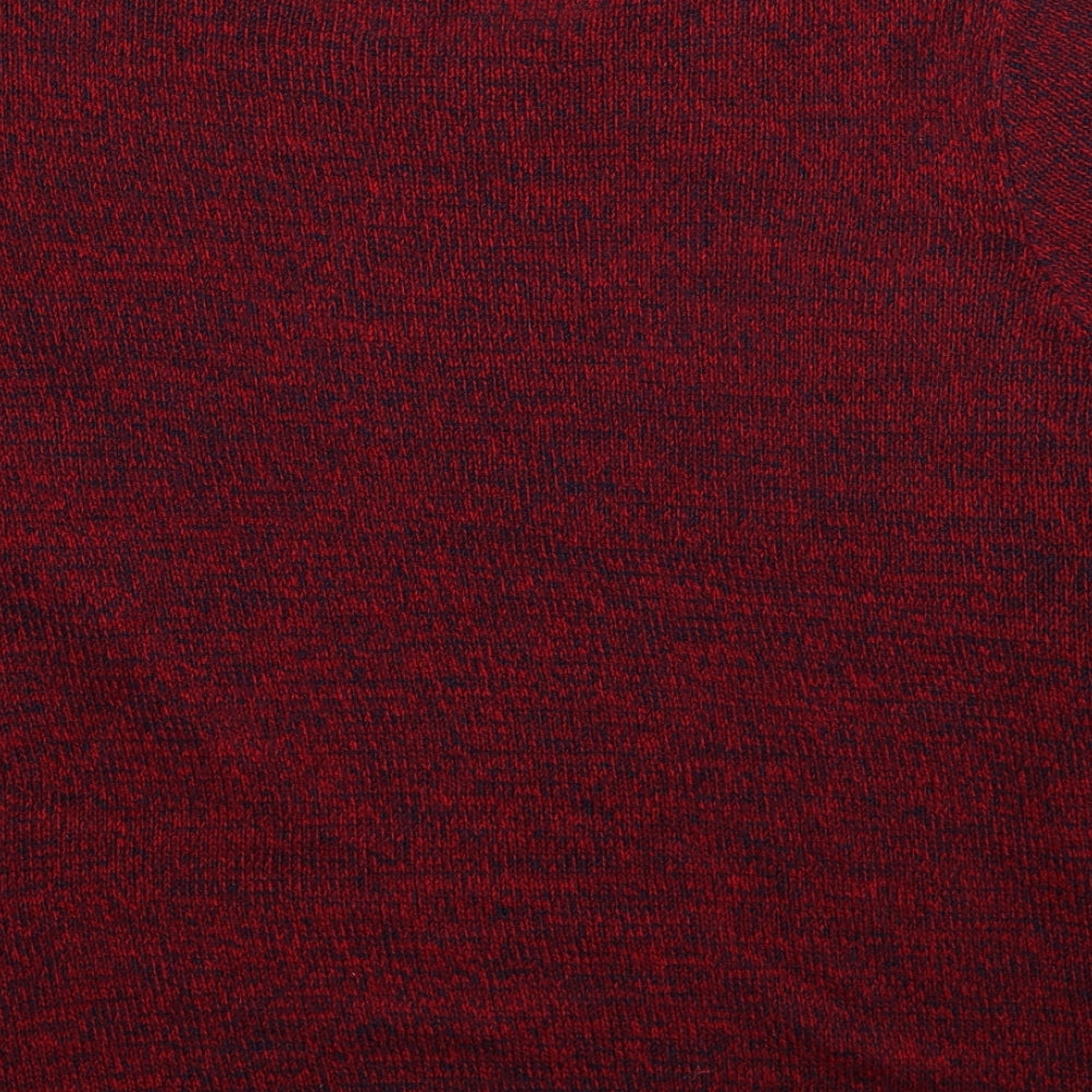 Divided by H&M Womens Red Scoop Neck Acrylic Pullover Jumper Size XL