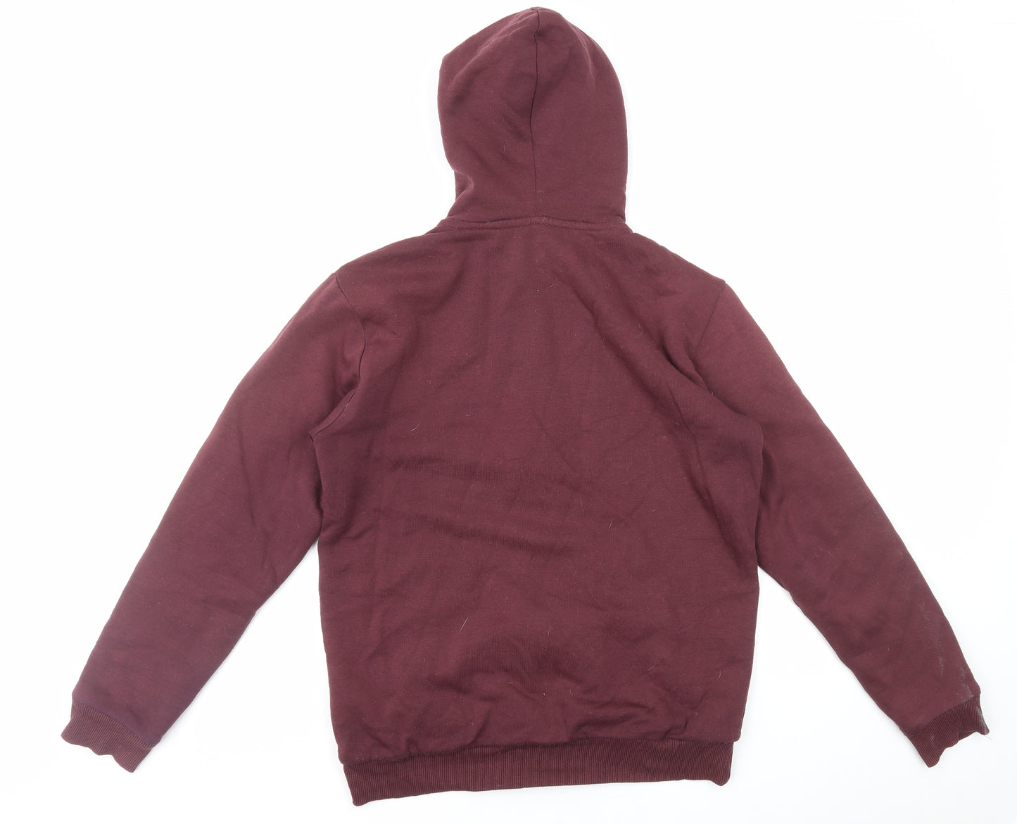 DC Mens Red Polyester Full Zip Hoodie Size M