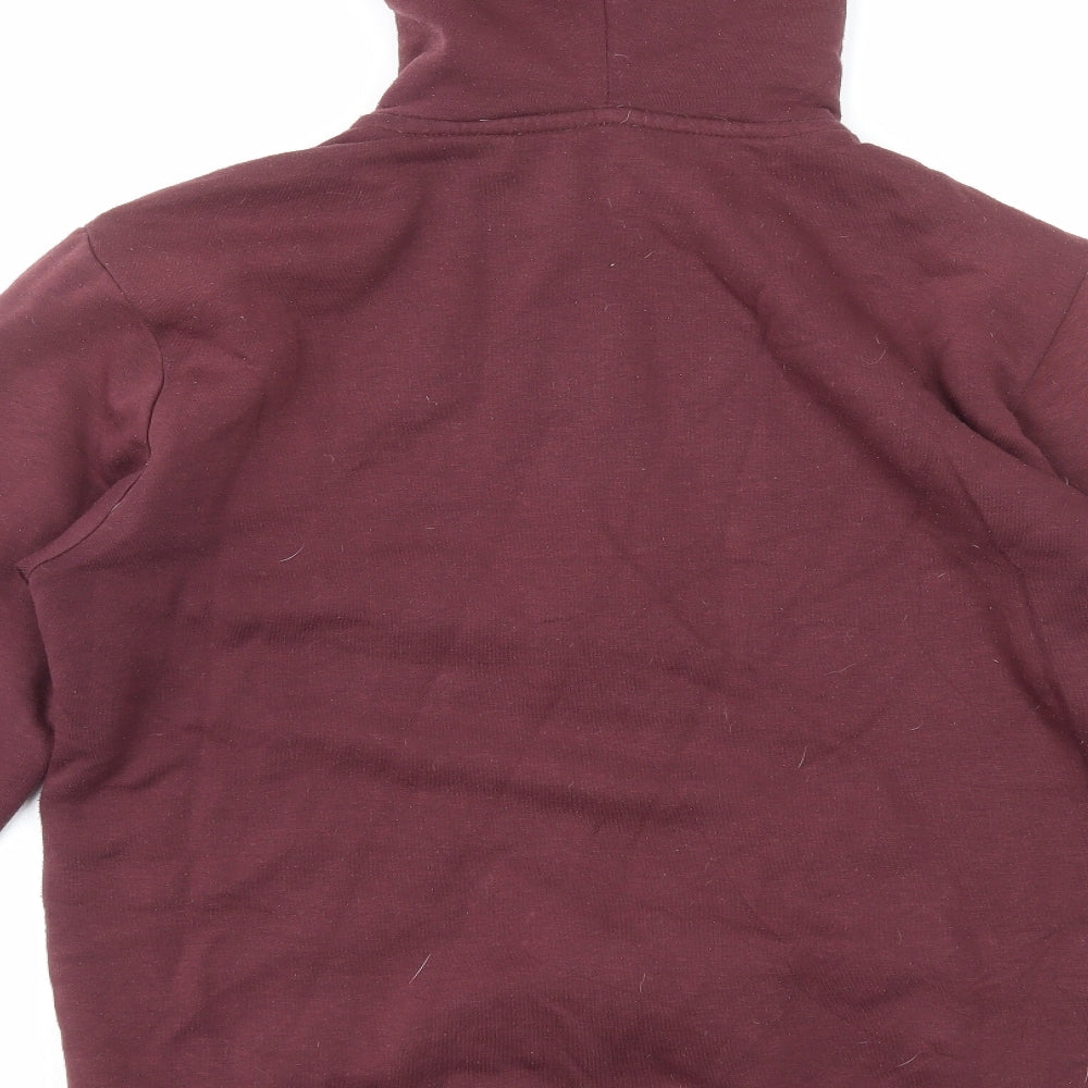 DC Mens Red Polyester Full Zip Hoodie Size M