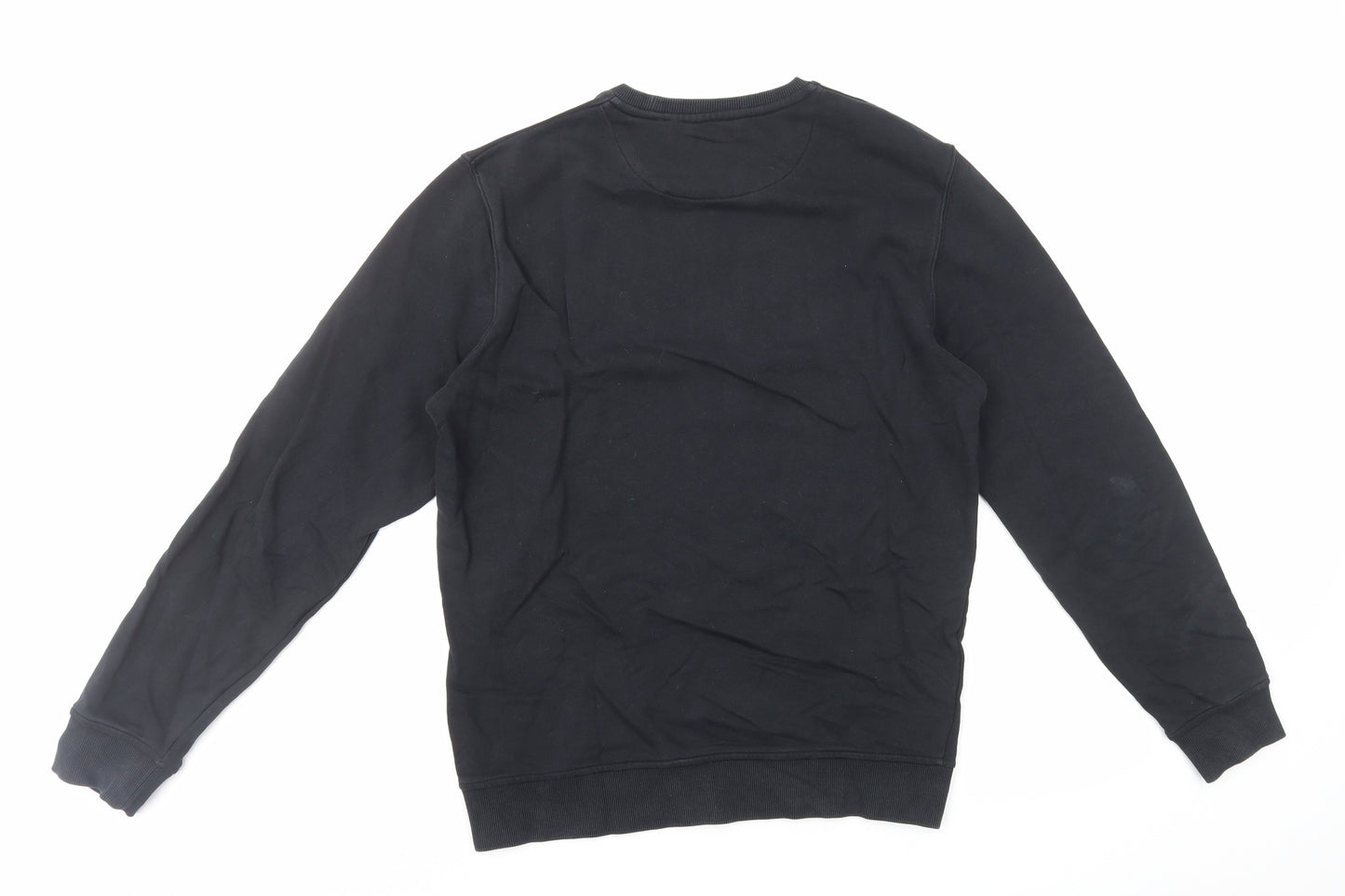 Lyle & Scott Mens Black Cotton Pullover Sweatshirt Size M