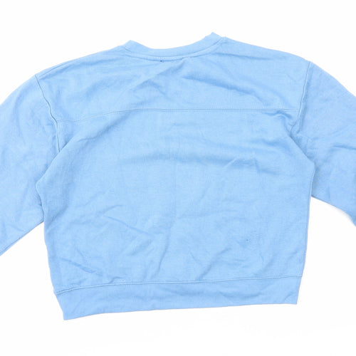 Zara Womens Blue Polyester Pullover Sweatshirt Size M Pullover