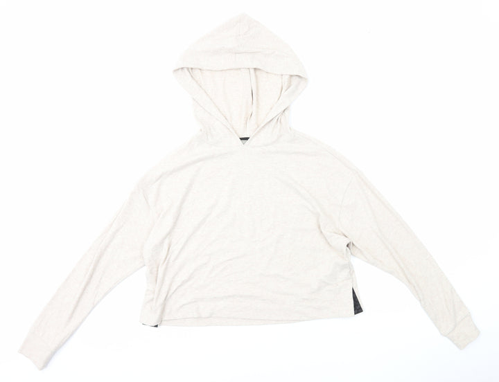 NEXT Womens Beige Polyester Pullover Hoodie Size S Pullover