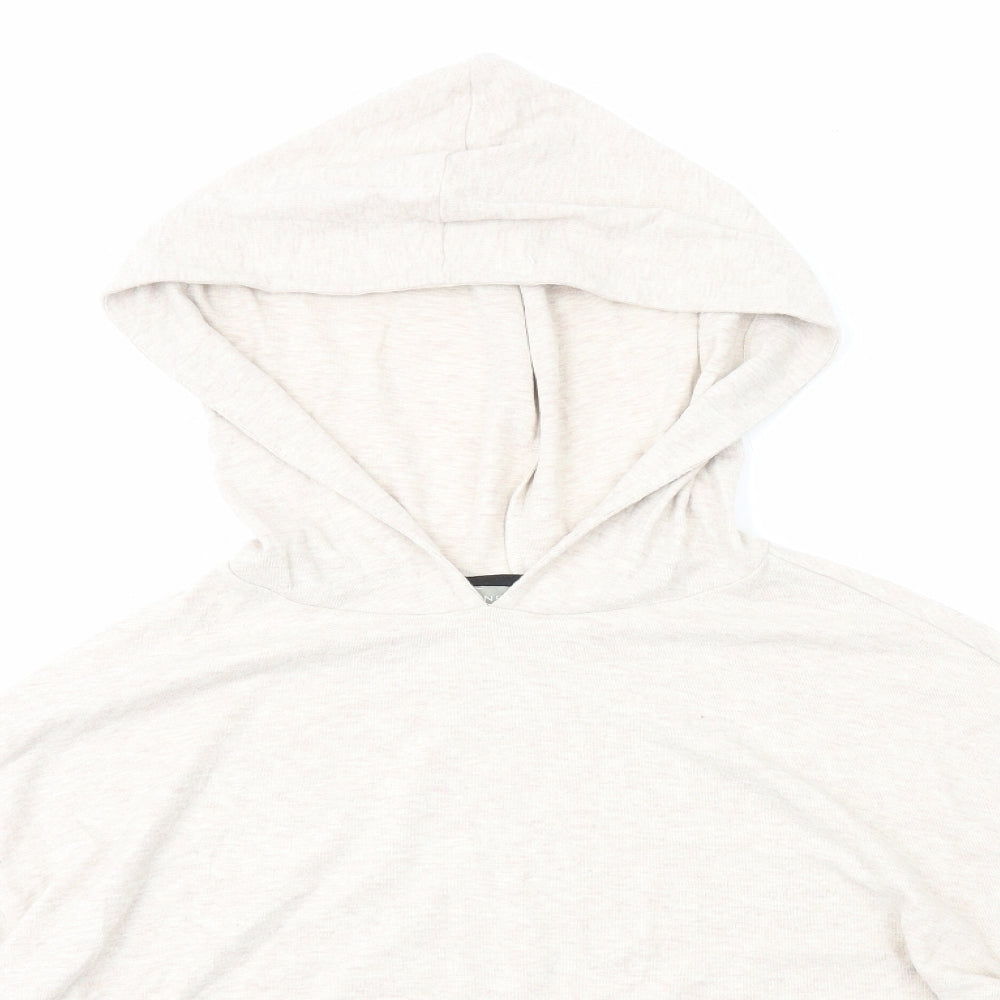 NEXT Womens Beige Polyester Pullover Hoodie Size S Pullover