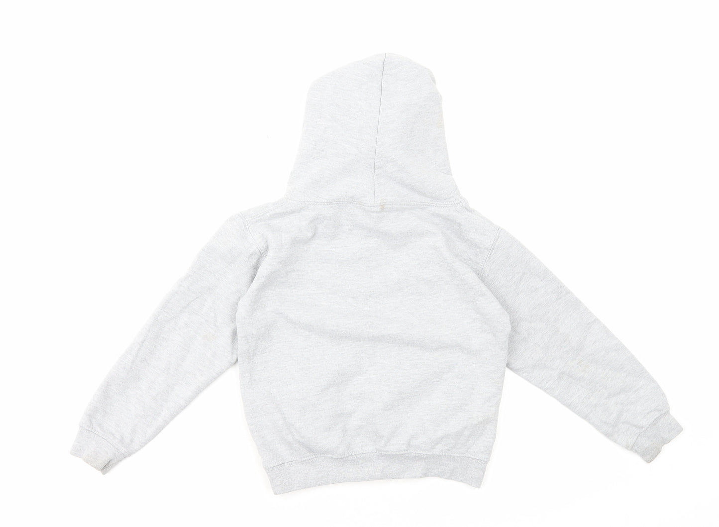 Northern Power Garms Girls Grey Cotton Pullover Hoodie Size 5-6 Years Pullover - The Norths Ace