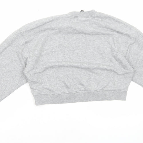 H&M Womens Grey Cotton Pullover Sweatshirt Size S Pullover