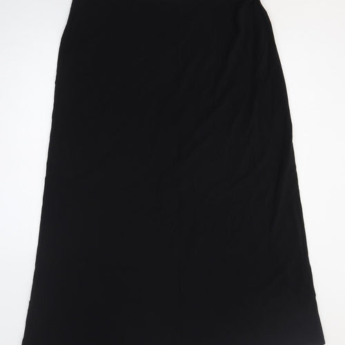 Marks and Spencer Womens Black Viscose A-Line Skirt Size 20