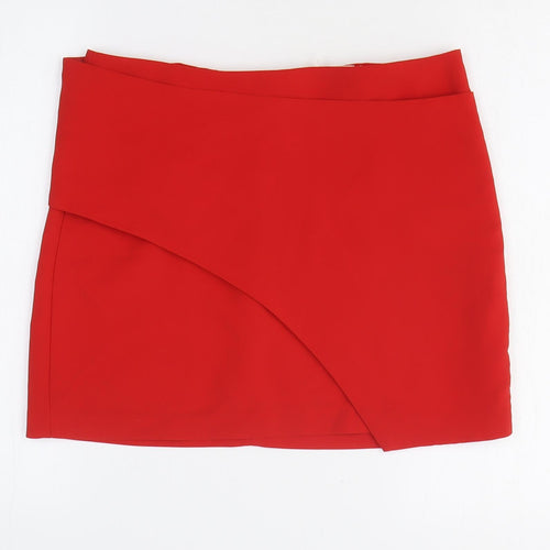 K.Zell Womens Red Polyester Bandage Skirt Size 30 in Zip