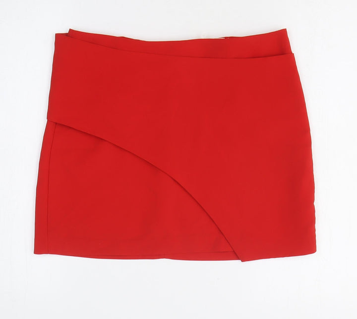 K.Zell Womens Red Polyester Bandage Skirt Size 30 in Zip