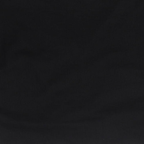 Zara Womens Black Polyester Basic Blouse Size M V-Neck