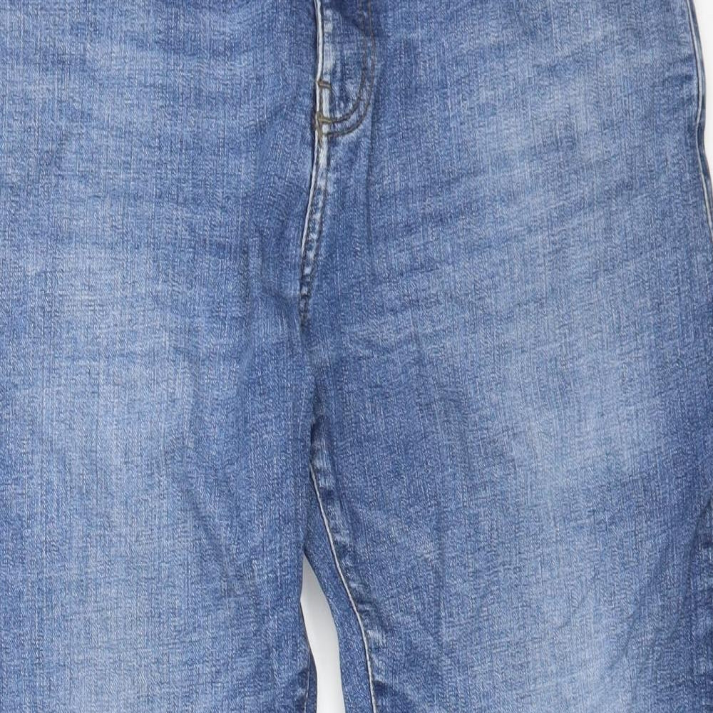 NEXT Mens Blue Cotton Straight Jeans Size 34 in L26 in Regular Button