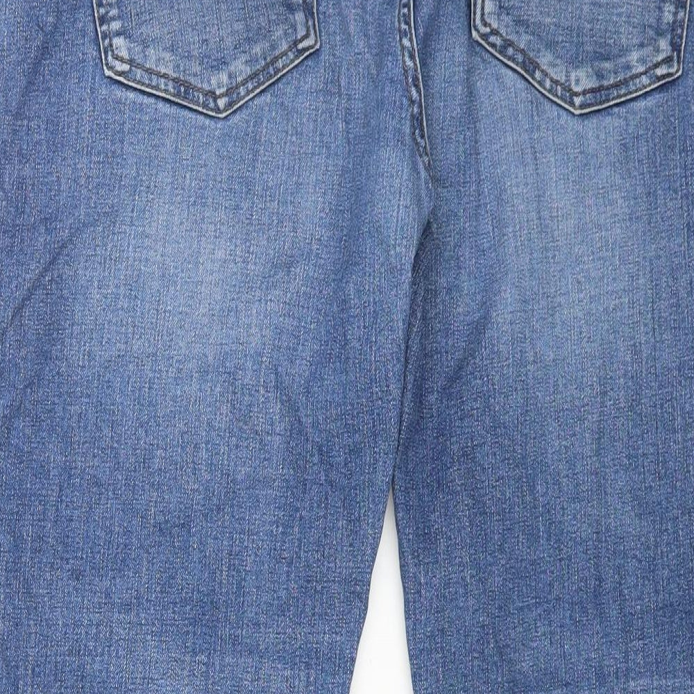 NEXT Mens Blue Cotton Straight Jeans Size 34 in L26 in Regular Button
