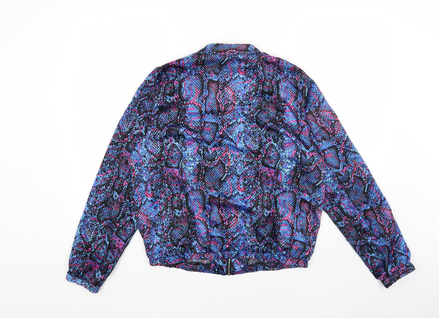 Primark Womens Multicoloured Animal Print Jacket Size 14 Zip - Snake Print