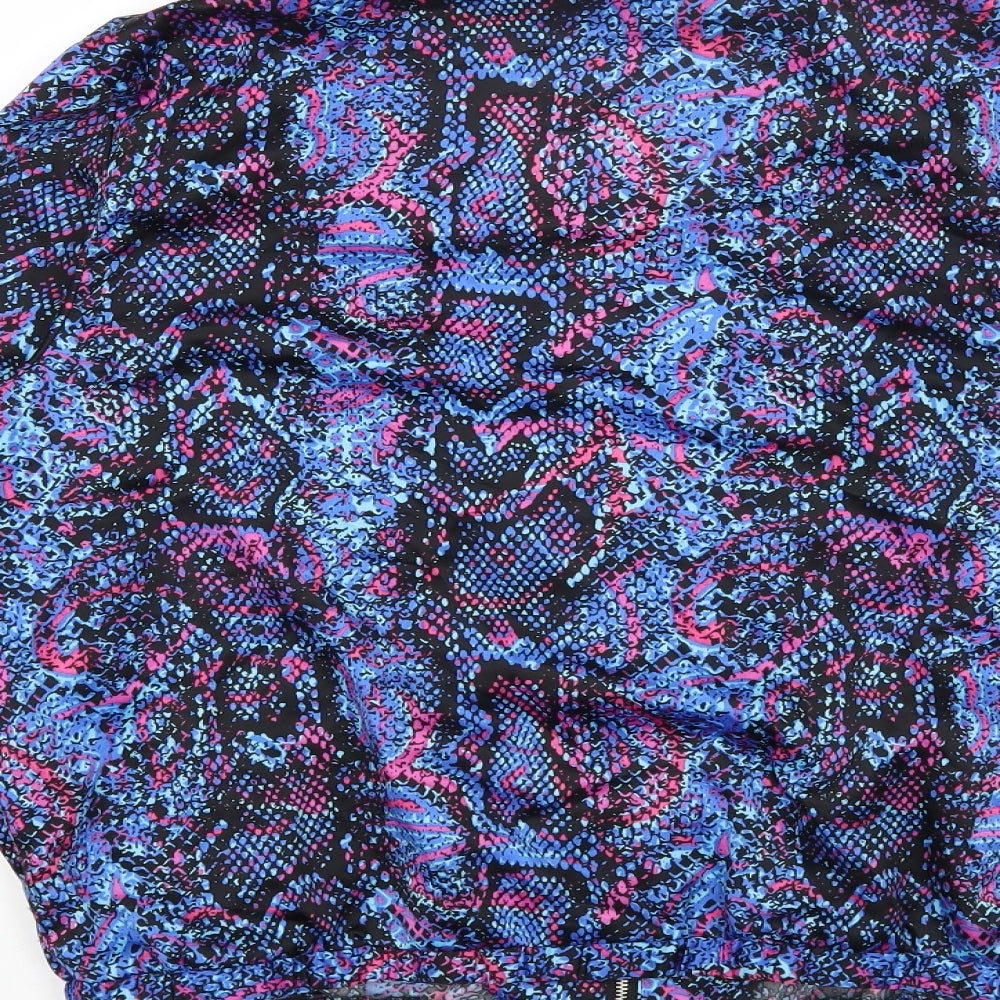 Primark Womens Multicoloured Animal Print Jacket Size 14 Zip - Snake Print