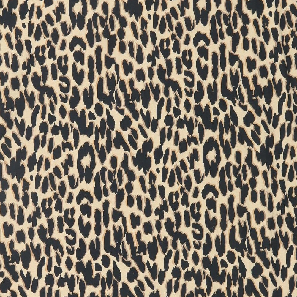 Geroge Womens Brown Animal Print Cotton Tunic T-Shirt Size 16 Boat Neck - Leopard Print