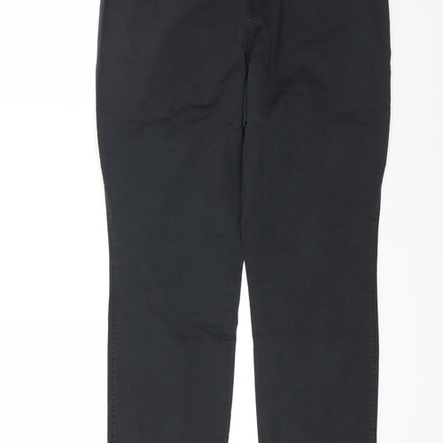 Gap Mens Black Cotton Straight Jeans Size 34 in L32 in Regular Button
