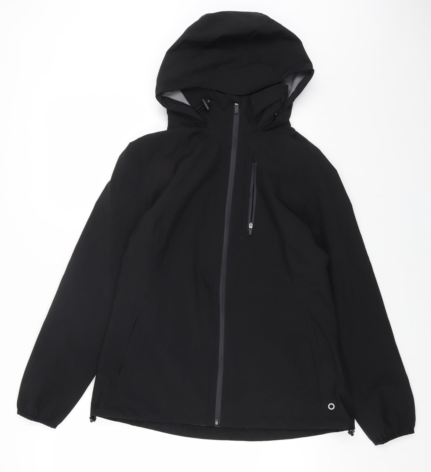 Marks and Spencer Womens Black Windbreaker Jacket Size 12 Zip