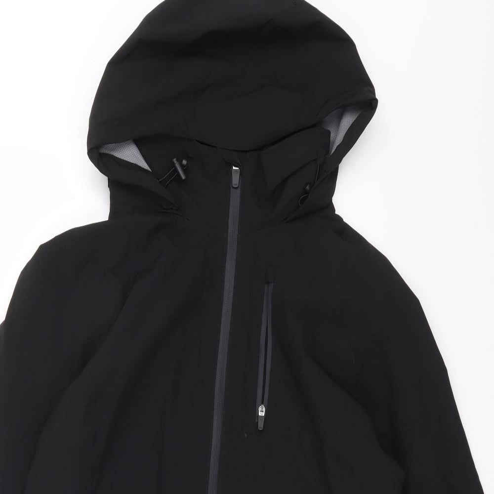 Marks and Spencer Womens Black Windbreaker Jacket Size 12 Zip