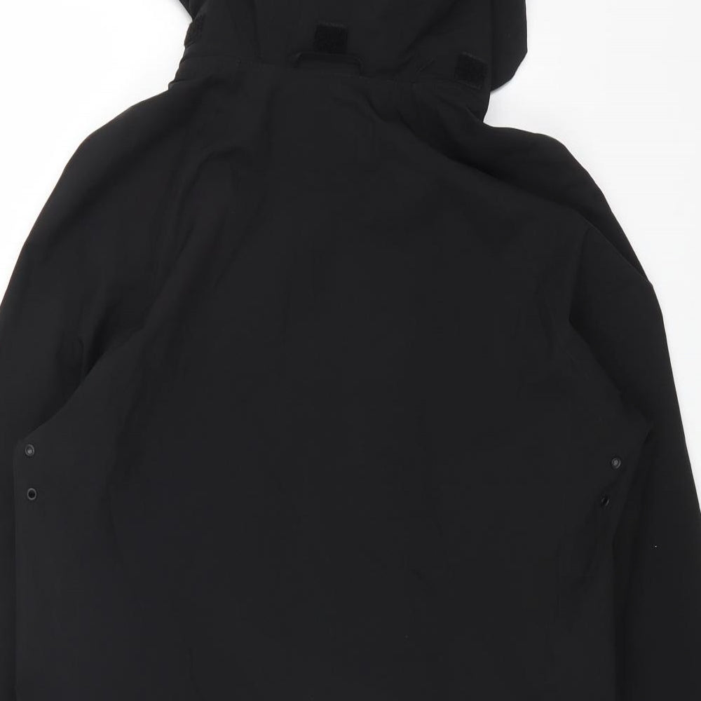 Marks and Spencer Womens Black Windbreaker Jacket Size 12 Zip