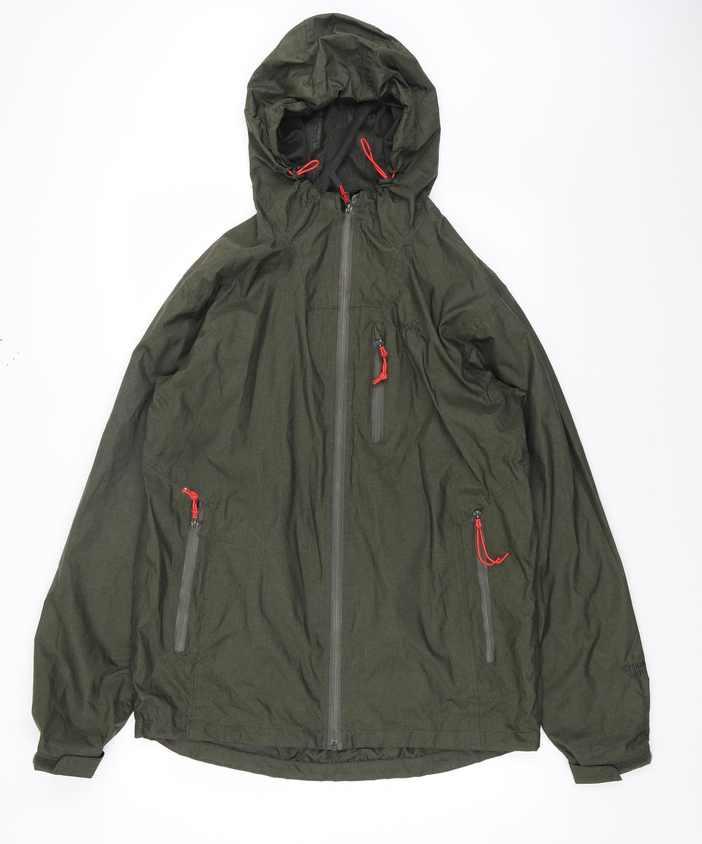 Peter Storm Mens Green Windbreaker Jacket Size M Zip