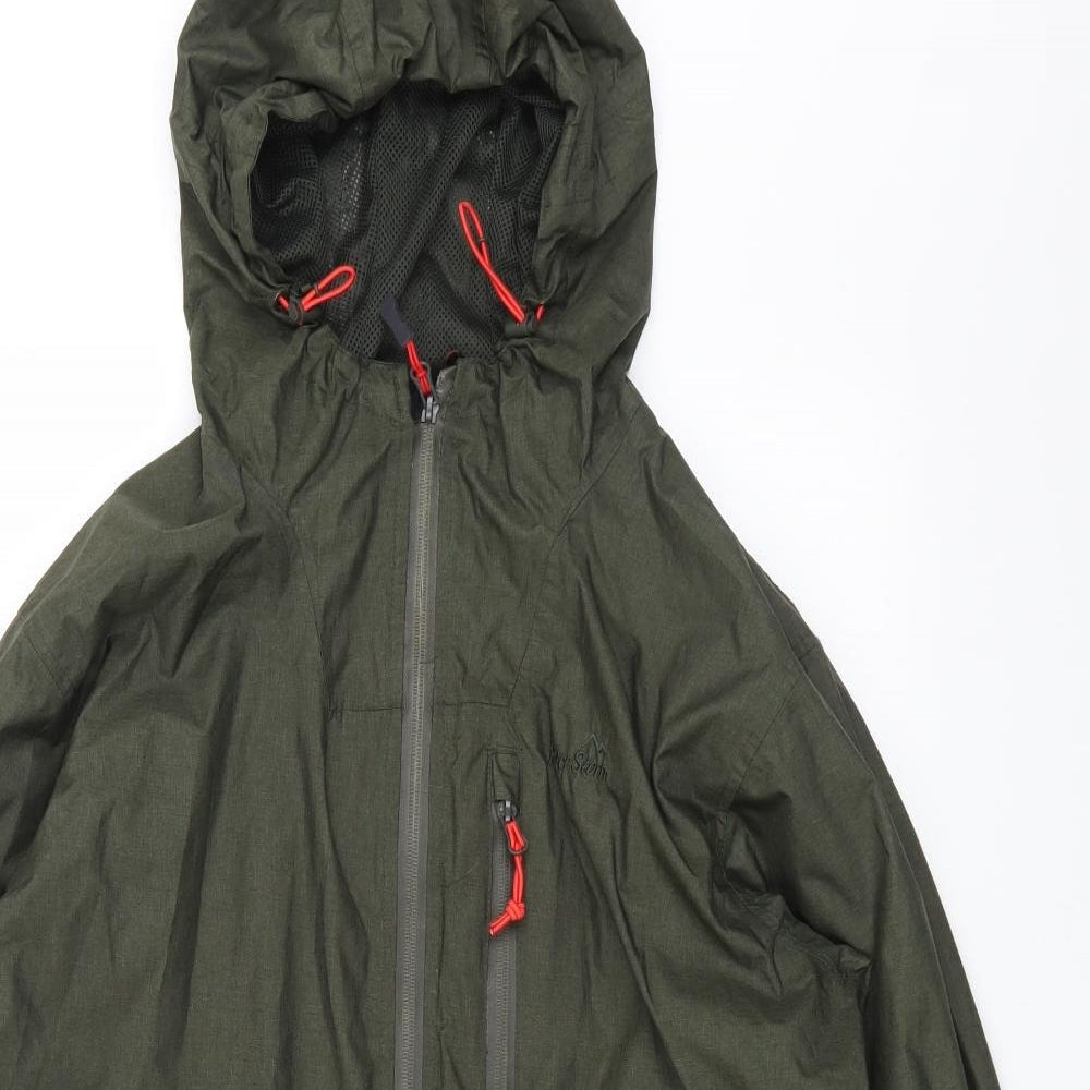 Peter Storm Mens Green Windbreaker Jacket Size M Zip
