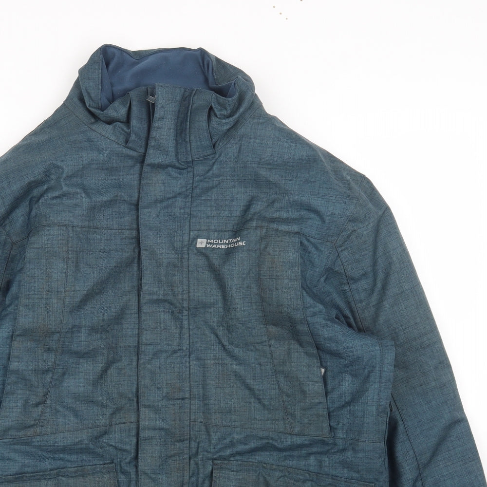 Mountain Warehouse Mens Blue Jacket Coat Size XS Zip