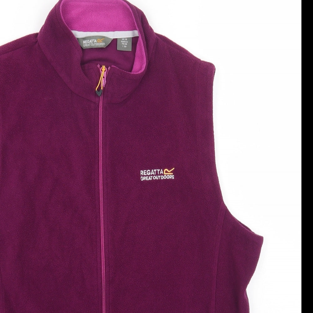 Regatta Womens Purple Gilet Jacket Size 18 Zip