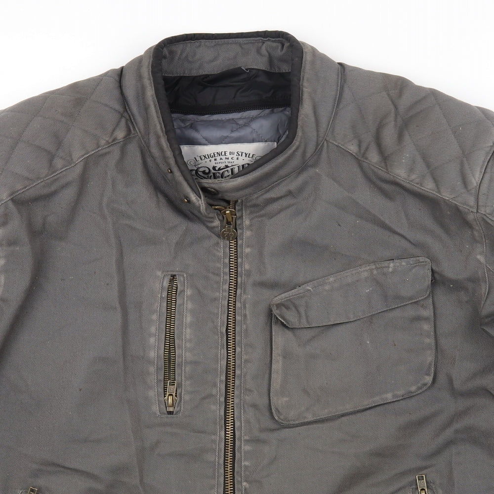 Segura Mens Grey Motorcycle Jacket Jacket Size 2XL Zip