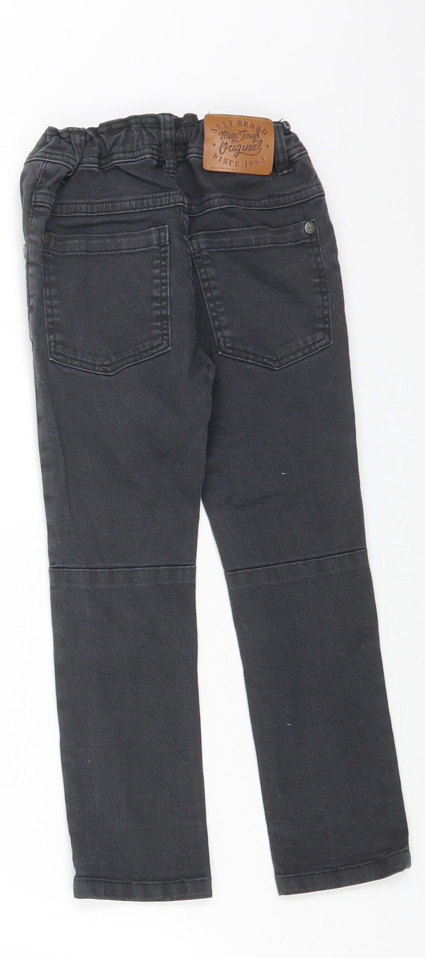 NEXT Boys Black Cotton Skinny Jeans Size 2-3 Years Regular Button