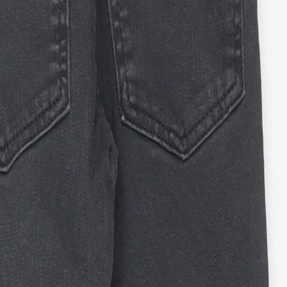 NEXT Boys Black Cotton Skinny Jeans Size 2-3 Years Regular Button