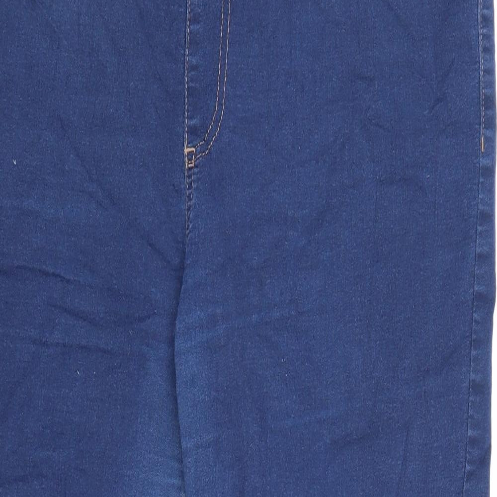 Marks and Spencer Womens Blue Cotton Skinny Jeans Size 20 L27 in Regular