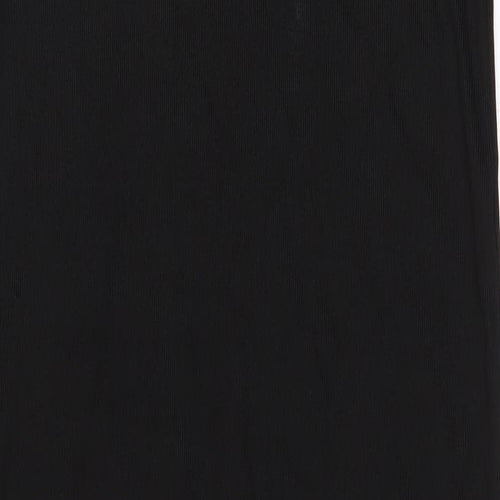 Marks and Spencer Womens Black Viscose Maxi Size 10 Boat Neck Pullover