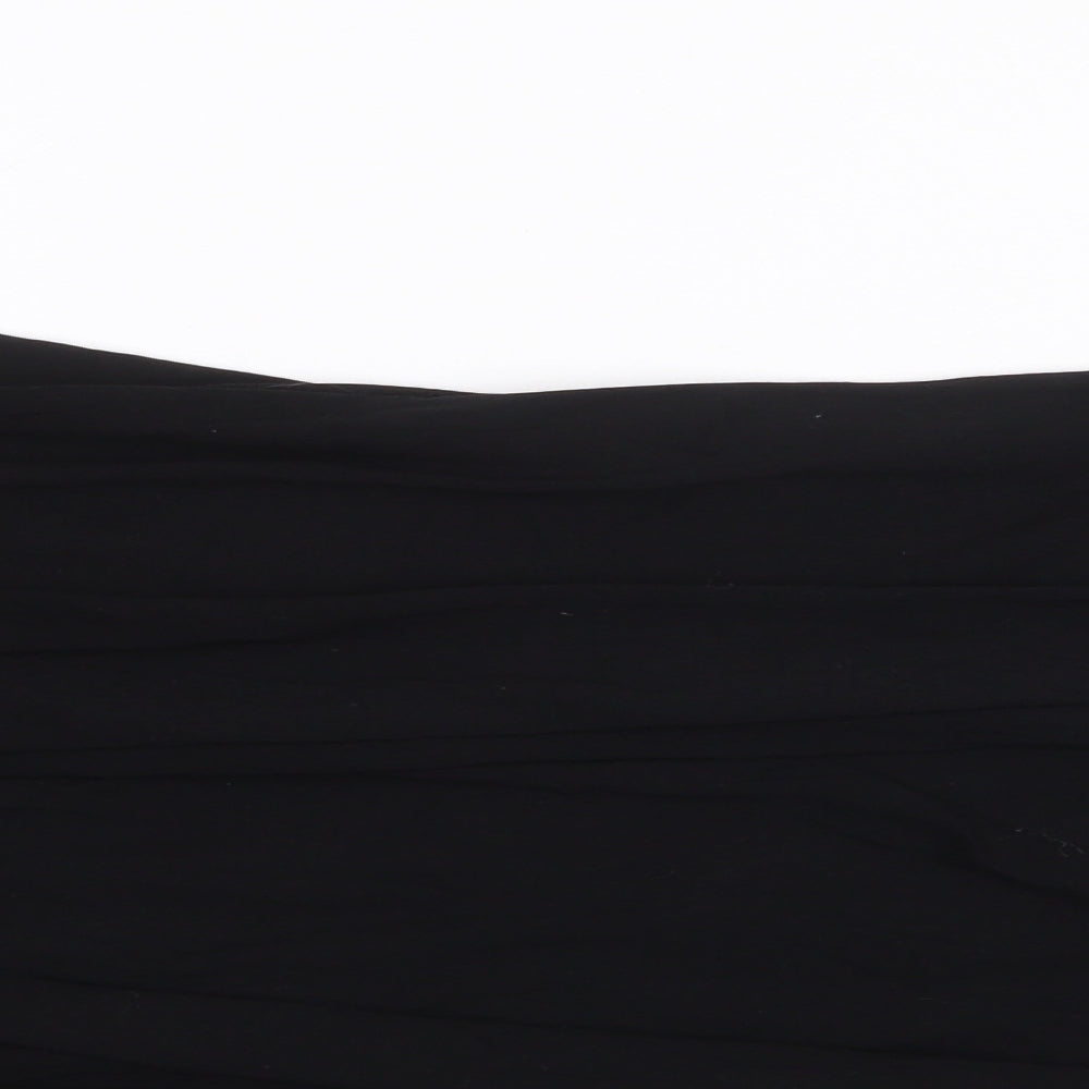 NEXT Womens Black Viscose A-Line Size 16 Scoop Neck Tie